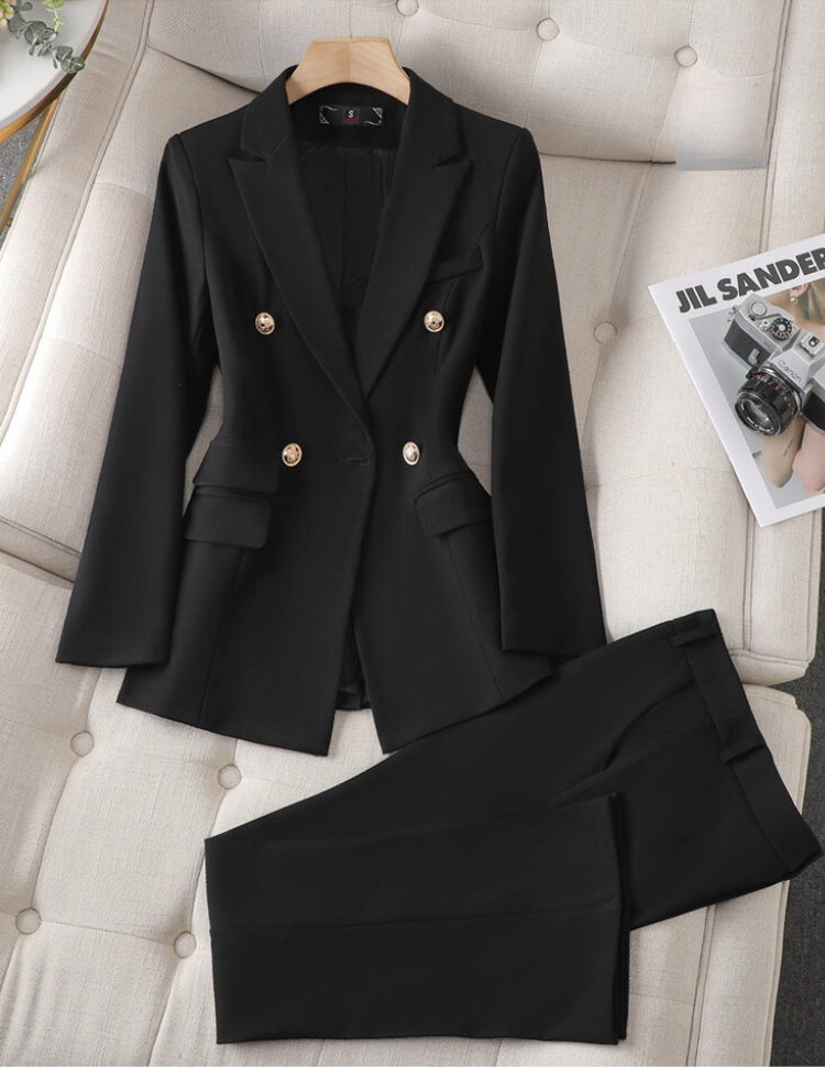 Camille | Tailored Blazer &amp; Wide-Leg Trouser Set