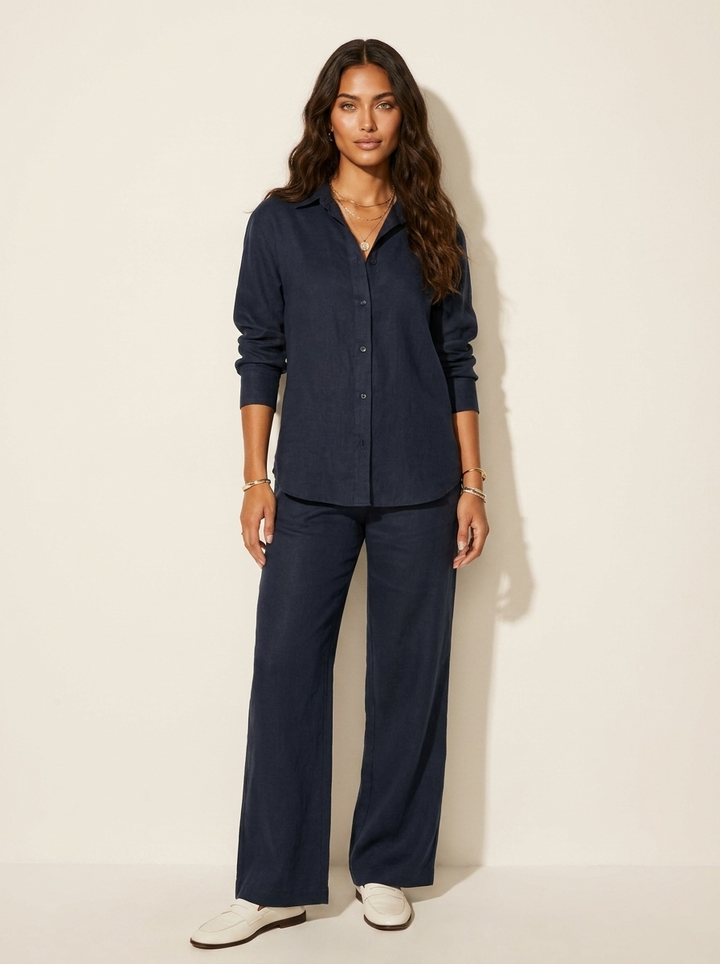 Ottavia | Lightweight Blouse &amp; Wide-Leg Trouser Co-ord Set