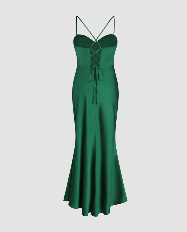 Evelina | Maxi Dress with Draped Bodice