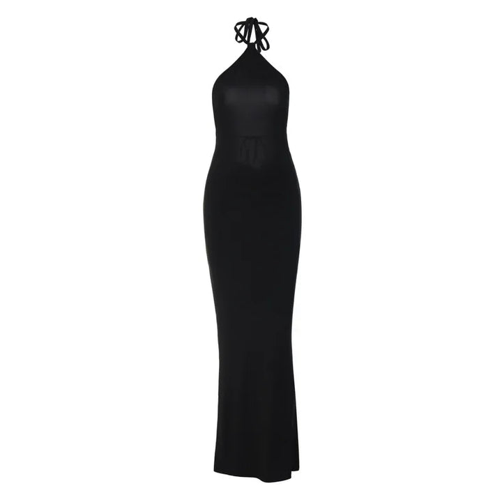 Ivy | Halter Neck Backless Formal Maxi Dress