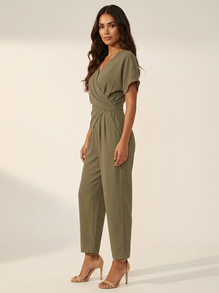 Camille | Wide-Leg Wrap Jumpsuit